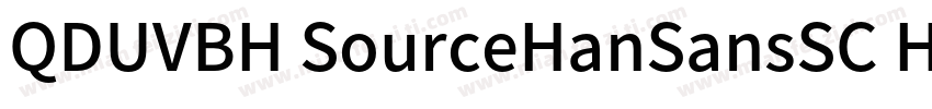 QDUVBH SourceHanSansSC Heavy字体转换